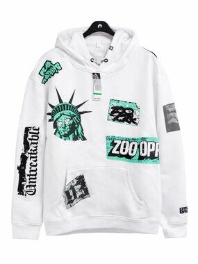 Zoo York Men's Hoodie White size Large